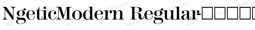 NgeticModern Regular字体转换